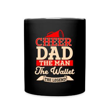 Cheer Papa Pom-pom girl Papa - Mug uni - noir - Devant