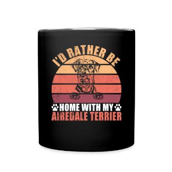 Airedale Terrier Gifts - Tasse einfarbig - Schwarz - Vorne