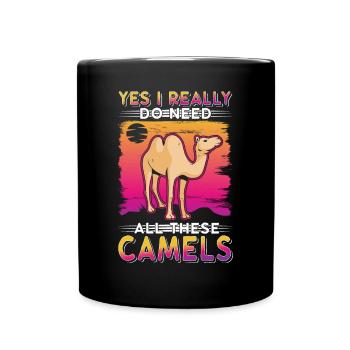Camel Lover Egypt - Full Colour Mug - black - Front