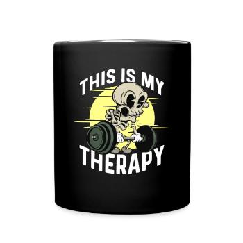 Entraînement, Fitness, Gym, Entraînement, Sports, Fun - Mug uni - noir - Devant