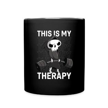 Entraînement, Fitness, Gym, Entraînement, Sports, Fun - Mug uni - noir - Devant