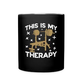 Entraînement, Fitness, Gym, Entraînement, Sports, Fun - Mug uni - noir - Devant