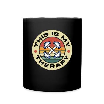 Entraînement, Fitness, Gym, Entraînement, Sports, Fun - Mug uni - noir - Devant