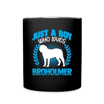 Just a boy who loves Broholmer - Full Colour Mug - black - Front