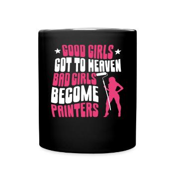 House Painter Decorator Female - Full Colour Mug - black - Front