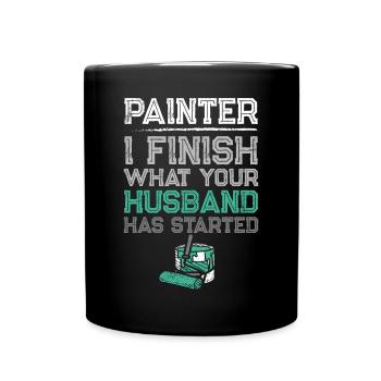 House Painter Decorator Painter I - Full Colour Mug - black - Front