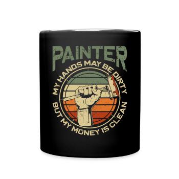 House Painter Decorator Retro - Full Colour Mug - black - Front