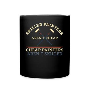 Peintre en bâtiment Décorateur qualifié - Mug uni - noir - Devant