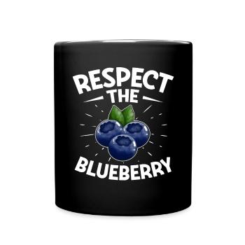 Blueberry, Fruit, Blueberry - Full Colour Mug - black - Front