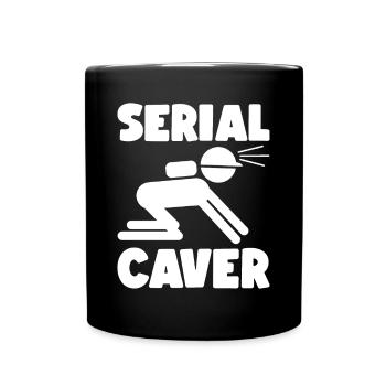 Caver Cave Caves Caving - Full Colour Mug - black - Front