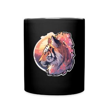 Tiger Wildcat Tiger Baby Baby Tiger Africa - Mug uni - noir - Devant