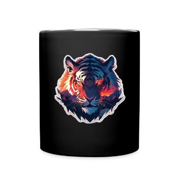Tiger Wildcat Tiger Baby Baby Tiger Africa - Mug uni - noir - Devant