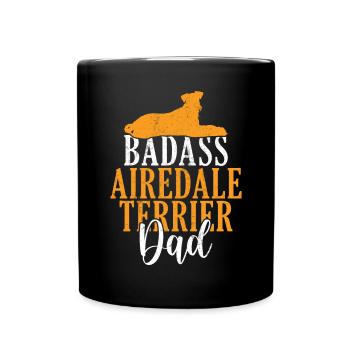Airedale Terrier Gifts - Tasse einfarbig - Schwarz - Vorne