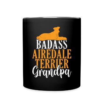 Airedale Terrier Gifts - Tasse einfarbig - Schwarz - Vorne