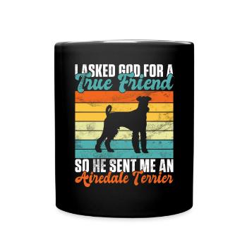 Airedale Terrier Gifts - Tasse einfarbig - Schwarz - Vorne