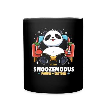 Le paradis des mocassins panda - Mug uni - noir - Devant