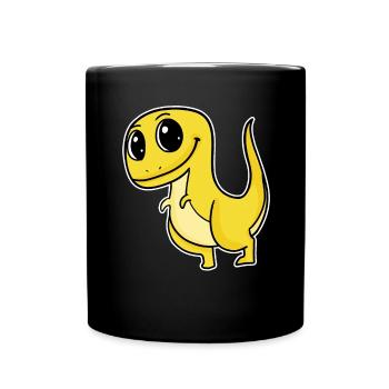 Dinosaur Motif - Full Colour Mug - black - Front
