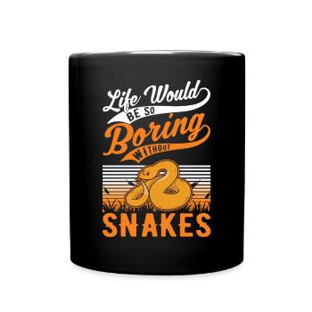 Propriétaires de serpents Amoureux des serpents - Mug uni - noir - Devant