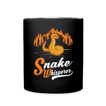 Serpents Chuchoteur Amoureux des Serpents - Mug uni - noir - Devant