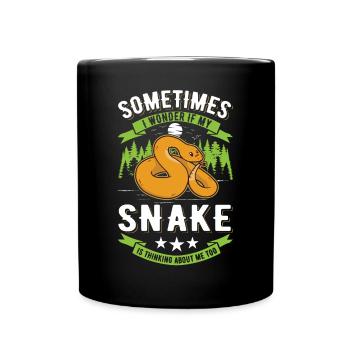 Snake Owner Corn Snake Snake - Full Colour Mug - black - Front