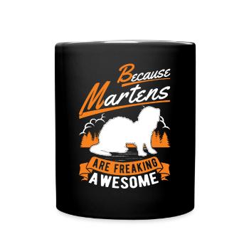 Parce que les Martens sont vraiment géniales Marder - Mug uni - noir - Devant