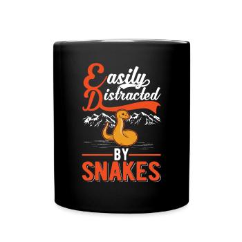 Snakes Owner Corn Snake Snake - Full Colour Mug - black - Front