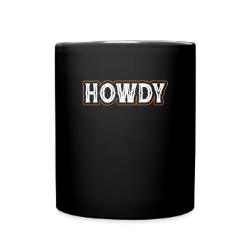 Cowboy Cowboy Boots Western Gift - Full Colour Mug - black - Front
