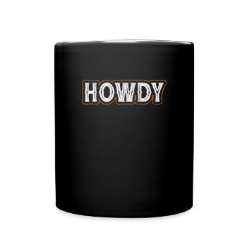 Cow-boy - Mug uni - noir - Devant