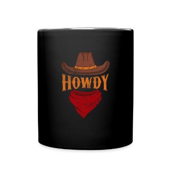 Cowboy - Full Colour Mug - black - Front
