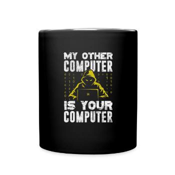 Hacker - Tasse einfarbig - Schwarz - Vorne