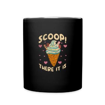 Eiscreme - Tasse einfarbig - Schwarz - Vorne