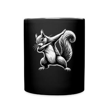 Tamponner l’écureuil - Mug uni - noir - Devant