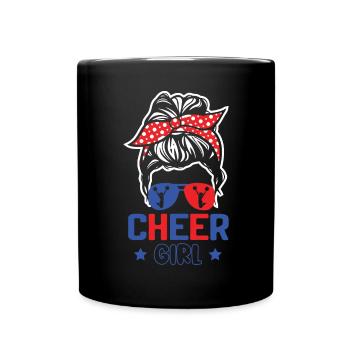 Cheerleading Girl Cheerleading Cheering Youth - Full Colour Mug - black - Front