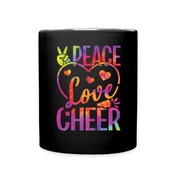 Cheerleadermädchen Cheerleading Jubel Jugend - Tasse einfarbig - Schwarz - Vorne