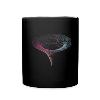 Black Hole Funnel in Space - Full Colour Mug - black - Front