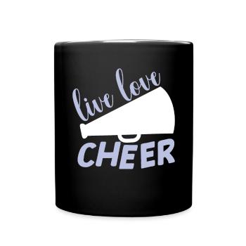 Cheerleadermädchen Cheerleading Jubel Jugend - Tasse einfarbig - Schwarz - Vorne