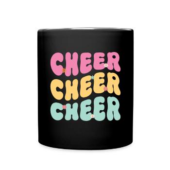 Cheerleadermädchen Cheerleading Jubel Jugend - Tasse einfarbig - Schwarz - Vorne
