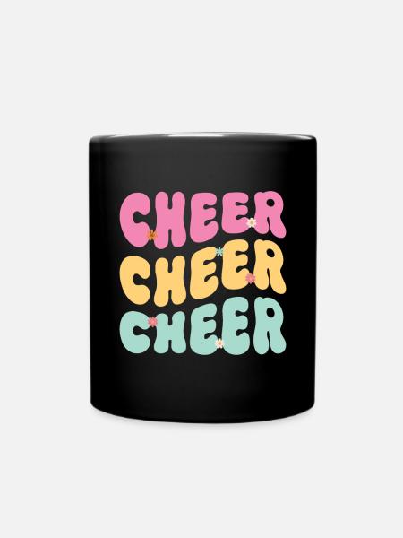 Cheerleadermädchen Cheerleading Jubel Jugend - Tasse einfarbig - Schwarz