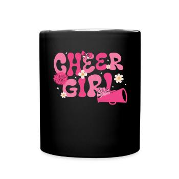 Cheerleadermädchen Cheerleading Jubel Jugend - Tasse einfarbig - Schwarz - Vorne