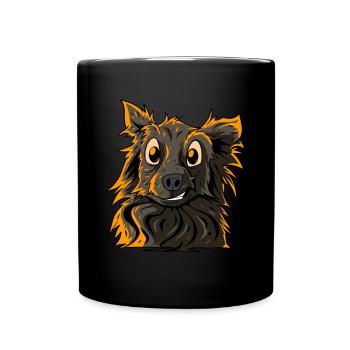 Chien mignon - Scrubby Dogs - Mug uni - noir - Devant
