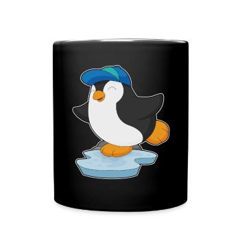Penguin Pupil Cap School - Full Colour Mug - black - Front