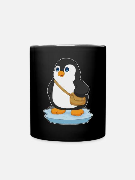 Sac à bandoulière pingouin - Mug uni - noir