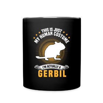Gerbil Costume Rodent Gerbil - Full Colour Mug - black - Front