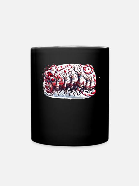 Joyeux Père Noël à Noël - Mug uni - noir