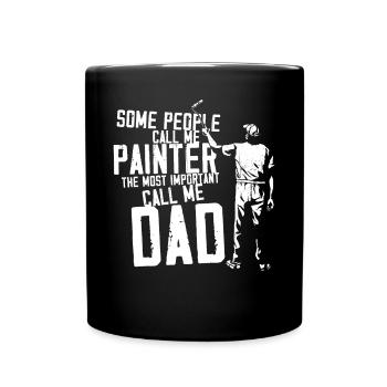 House Painter Decorator Dad Some - Full Colour Mug - black - Front