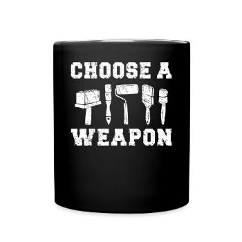 House Painter Decorator Paint - Full Colour Mug - black - Front