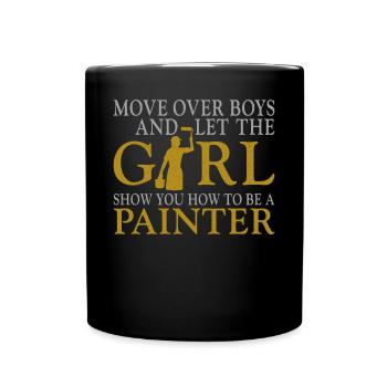 House Painter Decorator Female - Full Colour Mug - black - Front