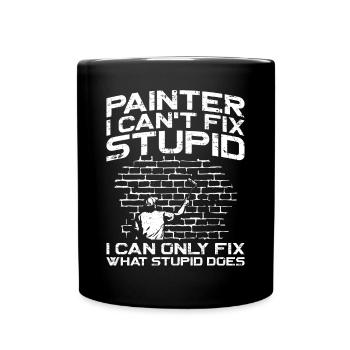 House Painter Decorator Painter I - Full Colour Mug - black - Front