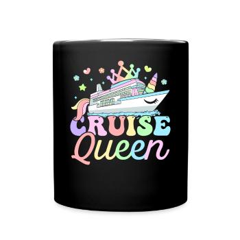 Vacances en croisière - Mug uni - noir - Devant