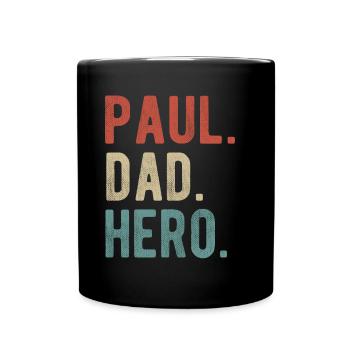 Paul Dad Hero - Full Colour Mug - black - Front